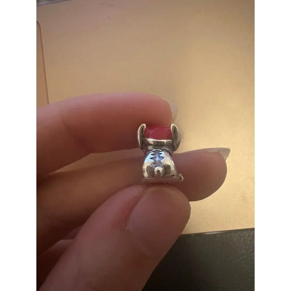 NWOT Stitch Christmas Disney x Pandora FIT Silver Charm 798452C01